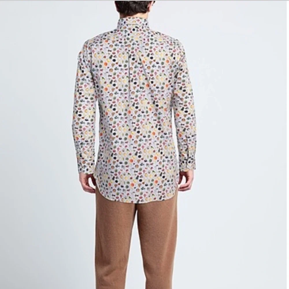 MIRTO vegetable print button down shirt - Picture 4 of 10